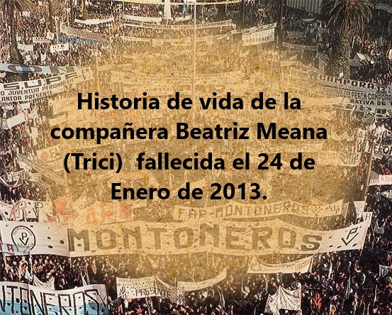 Murio Trici, parte de la historia revolucionaria marplatense. Memoria Histórica Convocatoria Segunda Independencia