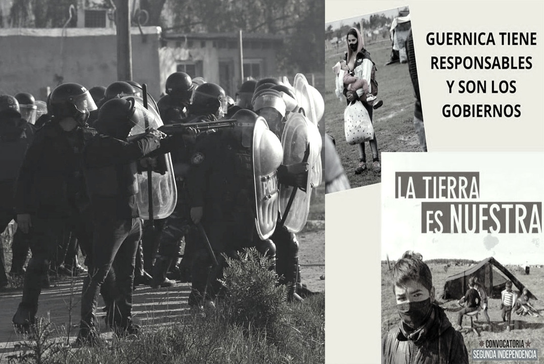 El desalojo de Guernica es responsabilidad directa de los gobiernos. Enfrentemos al  partido Justicialista, a sus intendentes, gobernadores y funcionarios. Los conflictos y la resistencia a la explotación y la miseria no se resuelven con abogados ni acatando leyes. Territorial Convocatoria Segunda Independencia