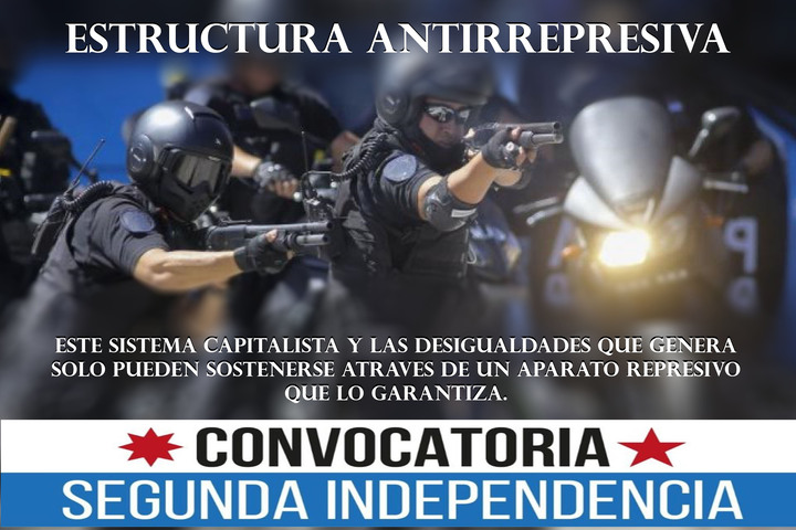 Estructura Antirrepresiva Nuestros documentos políticos Convocatoria Segunda Independencia