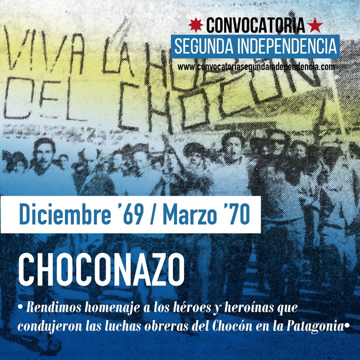 A 52 años del Choconazo Convocatoria Segunda Independencia rinde su Homenaje  Memoria Histórica Convocatoria Segunda Independencia