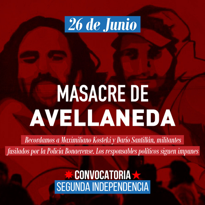 HOMENAJE DE CONVOCATORIA SEGUNDA INDEPENDENCIA A LOS CAÍDOS DEL 26 DE JUNIO Memoria Histórica Convocatoria Segunda Independencia